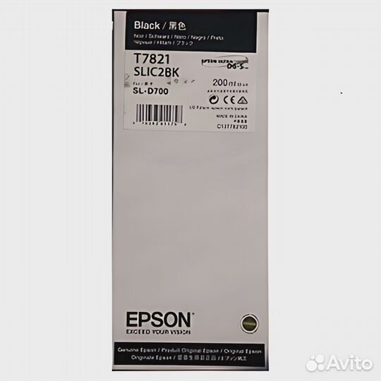 Epson Картридж T7821 Black Черный surelab SL-D700