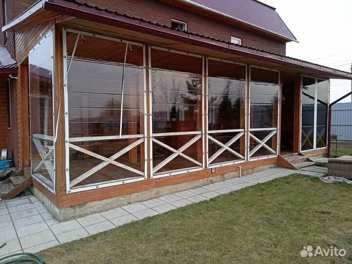 Мягкие окна пвх для беседок