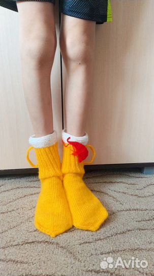 Носки вязаные подарок прикол