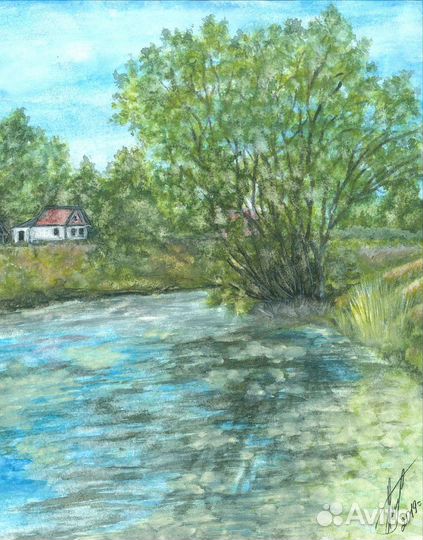 Картина акварелью 