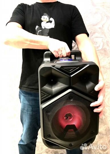 Колонка Бумбокс с микрофоном