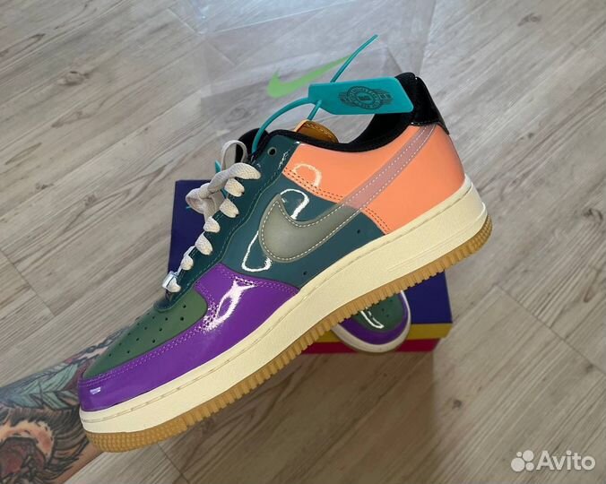 Кроссовки undefeated x Nike Air Force 1 оригинал