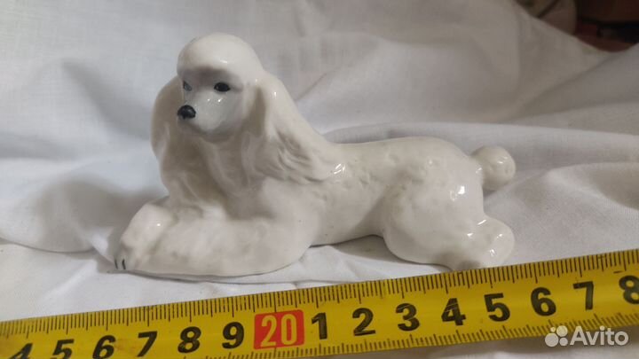 Статуэтка фарфор Пудель лфз, Заяц Дулево СССР