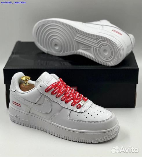 Кроссовки Nike Air Force 1 Low & Supreme (Арт.66463)