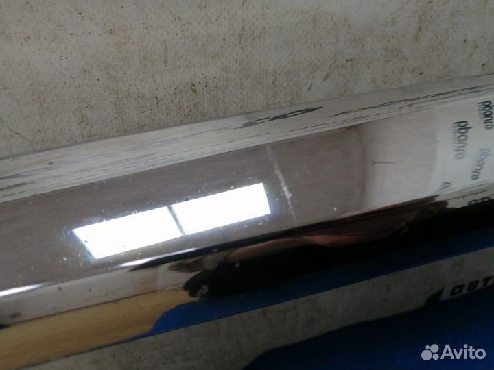 Накладка на юбку переднего бампера хром