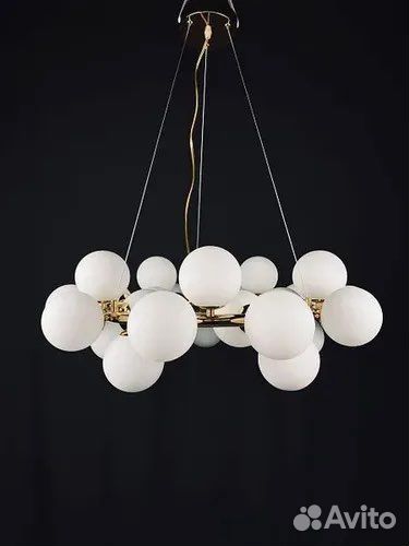 Подвесная люстра SVT 8899 Шарики 25/G4 Золото