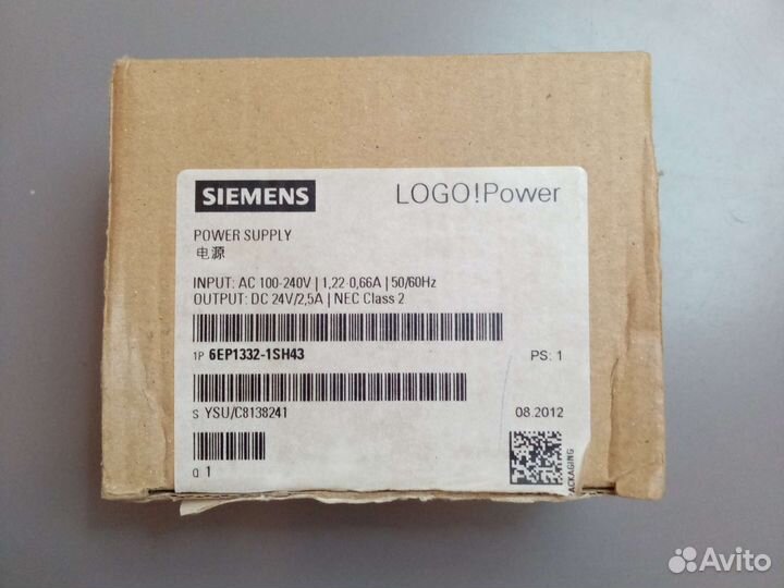 Siemens Logo Power 6ep1332-1sh43