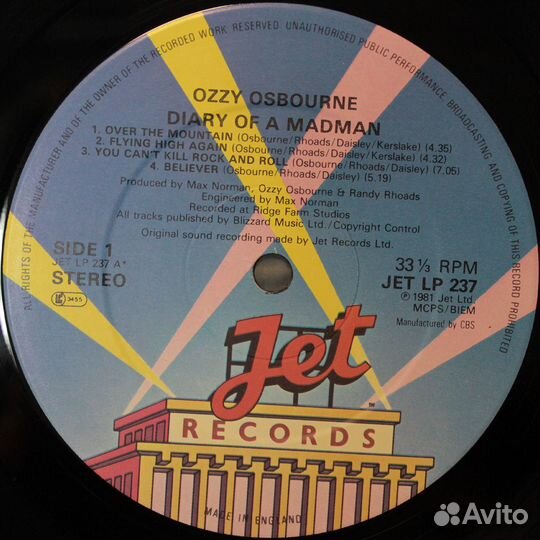 Ozzy Osbourne / Diary Of A Madman (LP)