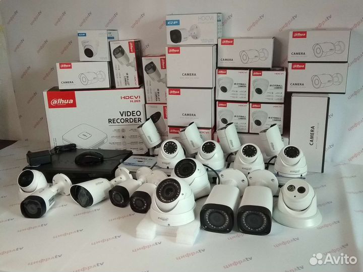 Комплект видеонаблюдения 18 камер IP с микрофоном