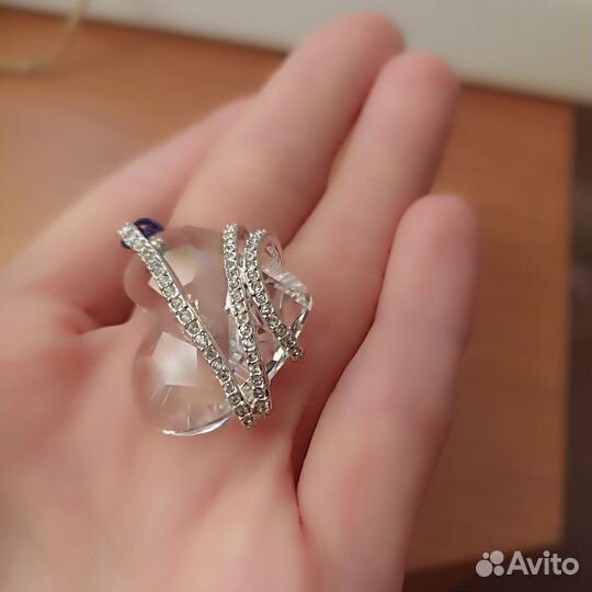 Кулон подвеска сердце Swarovski