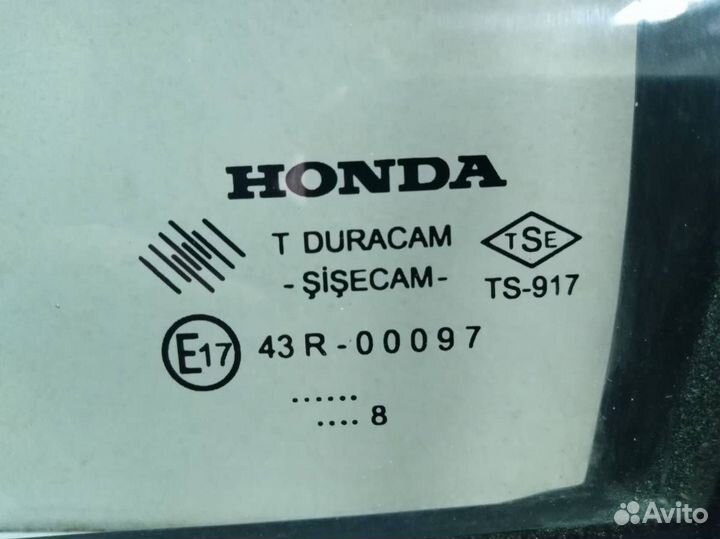 Стекло двери задней левой форточка Honda Civic 4D