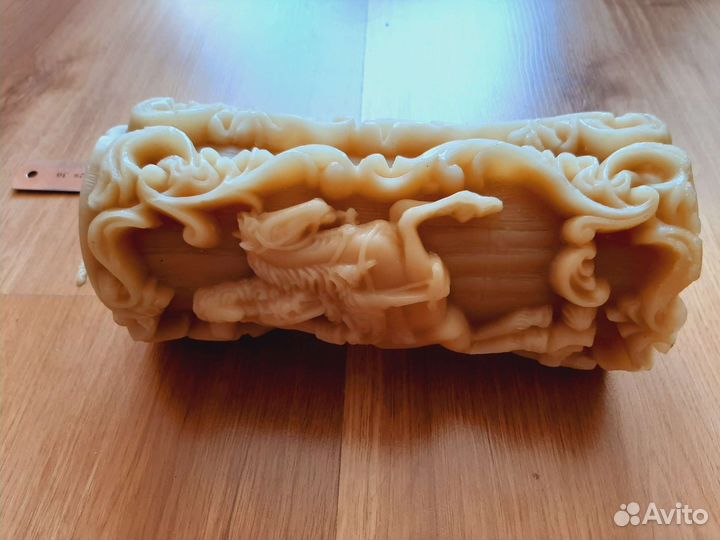 Старинная Свеча большая и подсвечник