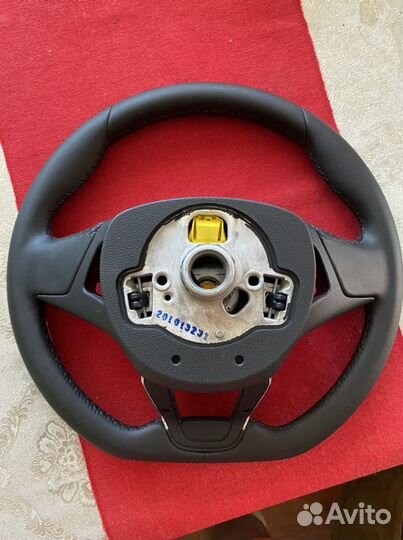 Руль кожа мульти skoda rapid 2/1 с установкой