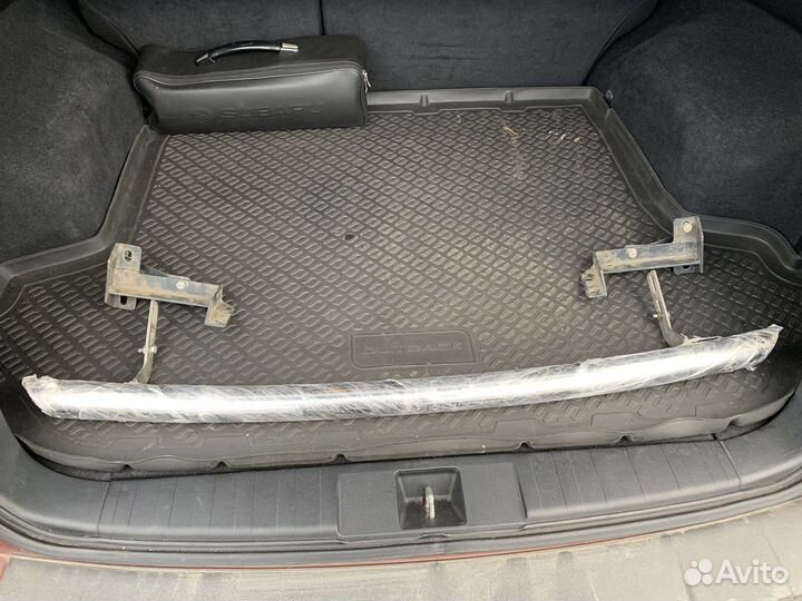 Защита заднего бампера Субару outback