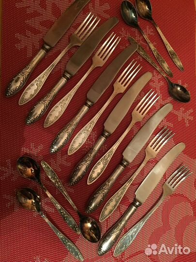 Столовые приборы мельхиор СССР