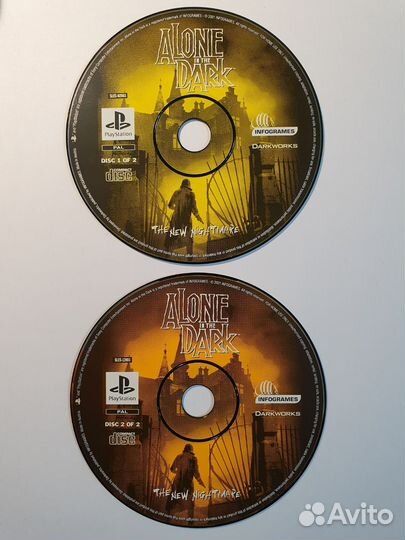 PS1 Alone in The Dark The New Nightmare. Лицензия