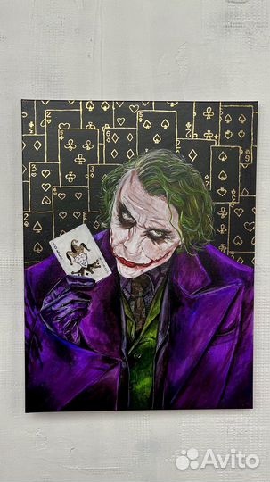 Картина на холсте Джокер ручная работа