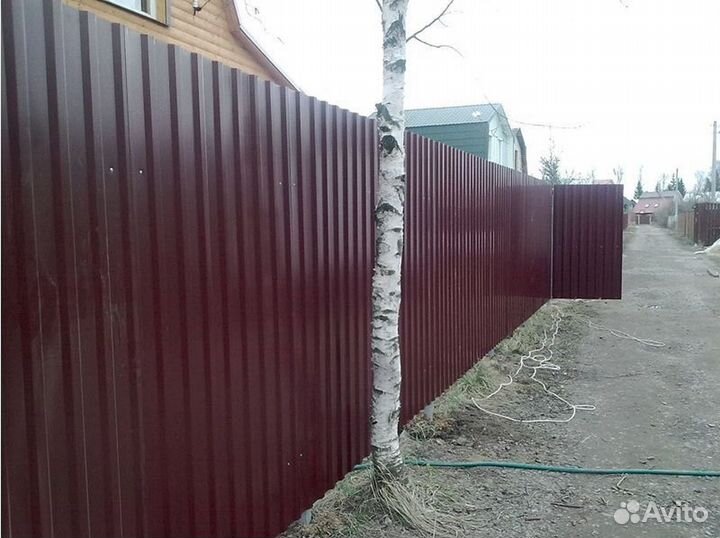 Заборы из профнастила