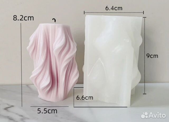 Молд силиконовый для свечи Сова и Тыква