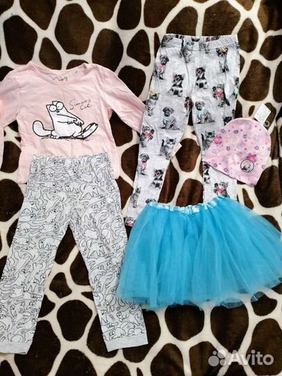 Вещи пакетом на девочку 3-5 лет