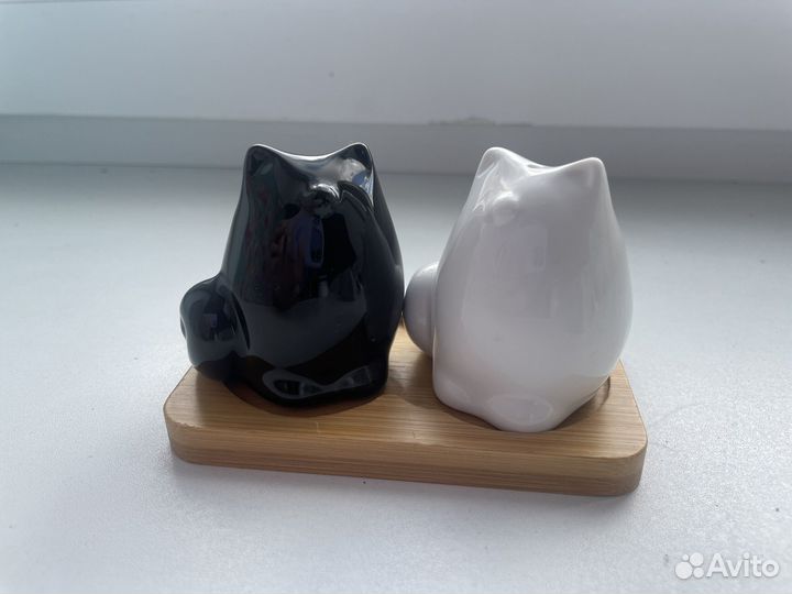 Наьор для специй на подставке кошки