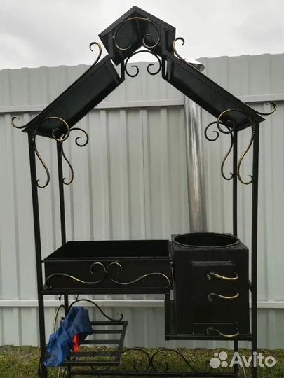 Мангал в стиле лофт