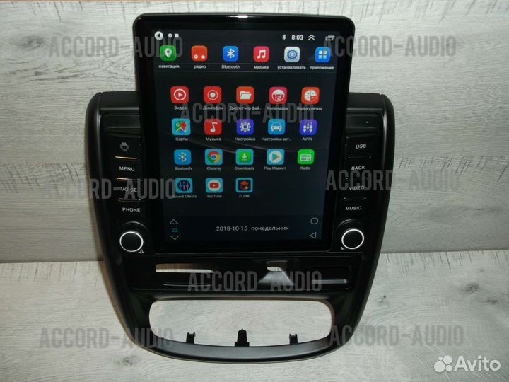 Магнитола Nissan Terrano 3 Android в стиле Тесла