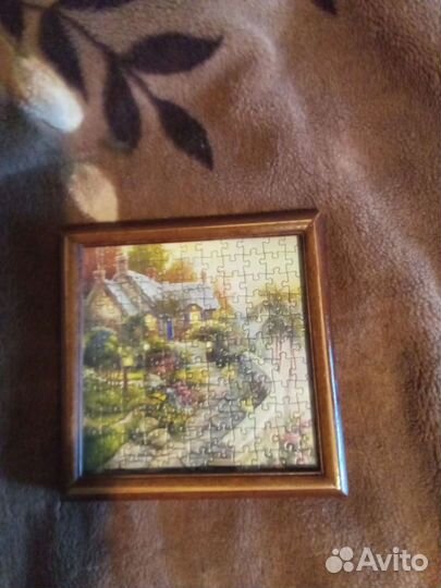 Пазлы в рамочке под стеклом