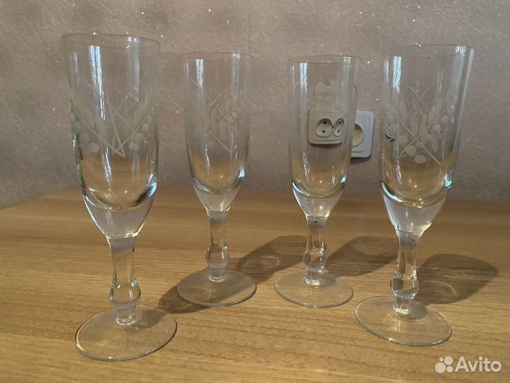 Хрустальные фужеры СССР