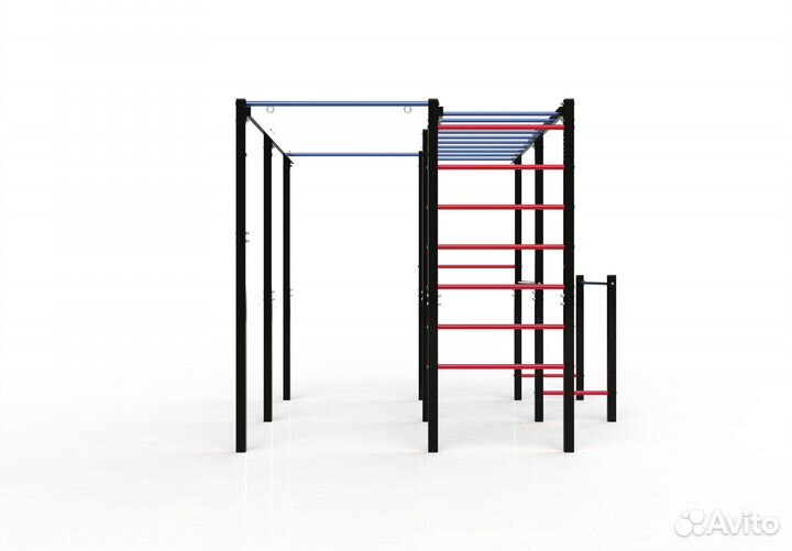 Игровая уличная спортивная площадка качели турники