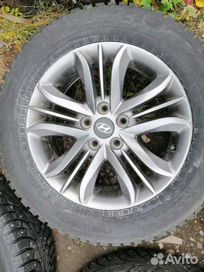 Оригинальные колёса r17 Hyundai Tucson nokian зима