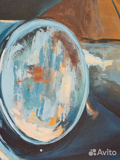 Картина 100х80 акрилом на холсте с подрамником