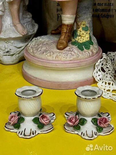 Винтаж: Фарфоровые подсвечники (Germany)