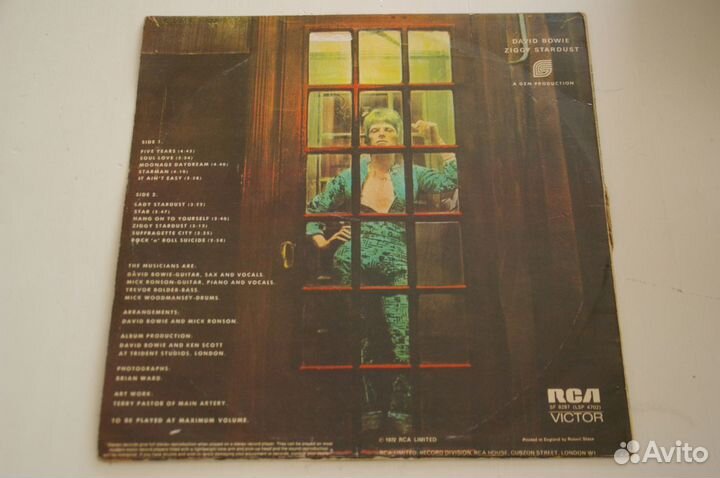 David Bowie Ziggy Stardust UK 1972 1 press titanic