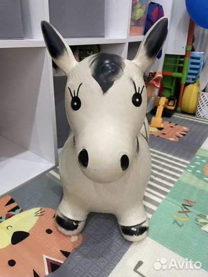 Резиновый ослик прыгун