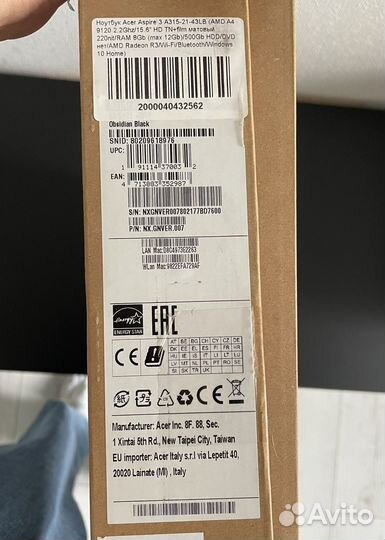 Acer Aspire 3 A315-21-43LB