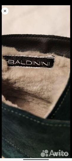 Новые ботинки изумруд/синии Baldinini Италия