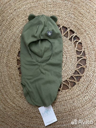 Шапка шлем с ушками новая 42-46 hohloon