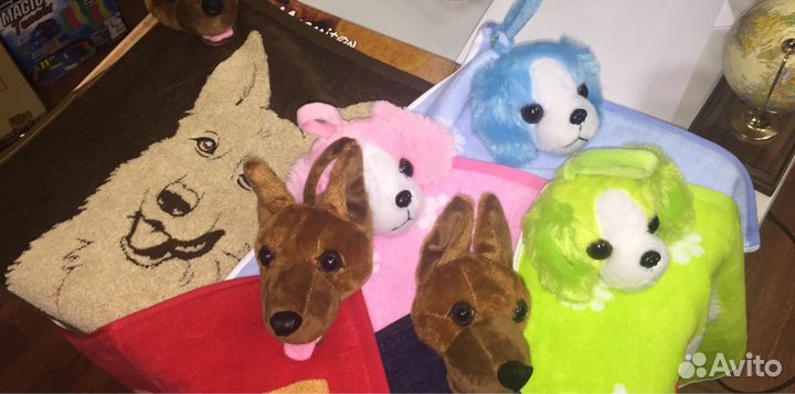 Полотенце махровое Собака 35х35 см