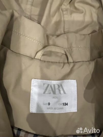 Плащ для девочки zara 134 см