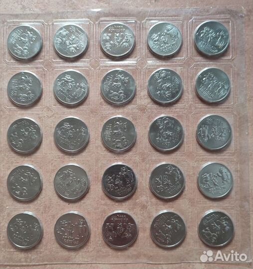 Монета олимпиада сочи 2014 талисманы в блистере