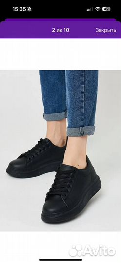 Кеды женские кожаные 38р