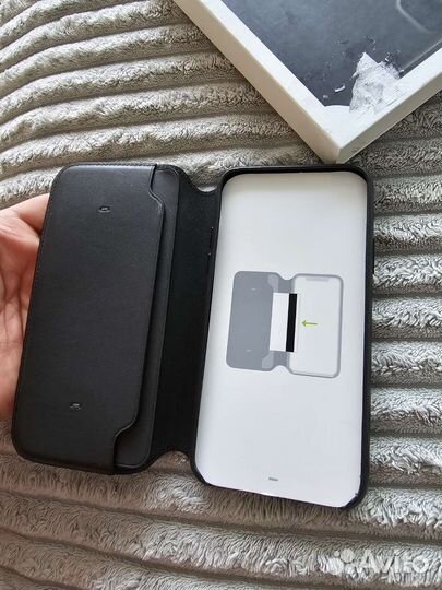 Чехол. Оригинальный кожаный iPhone XLeather Folio