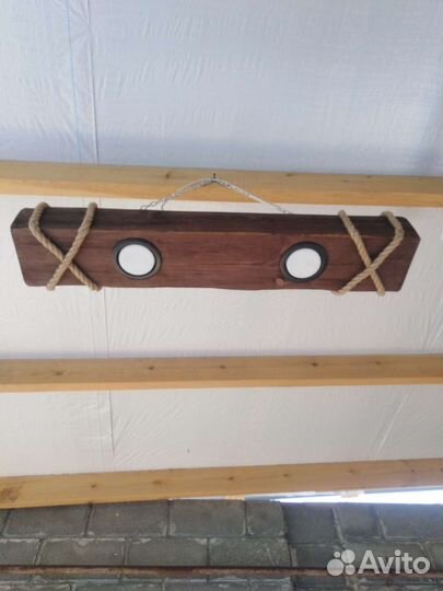 Люстра бревно Лофт