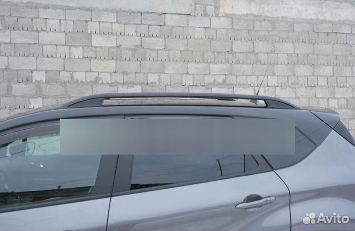 Рейлинги Renault Kaptur 2-х опорные black / Can Ot