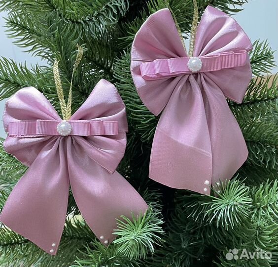 Бархатные елочные игрушки