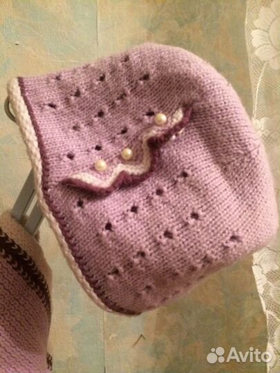 Шапка и шарф для девочки