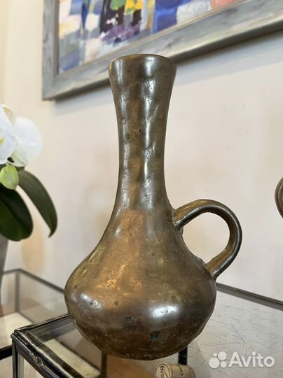 Подсвечник, ваза/кашпо, кувшин. Латунь литье