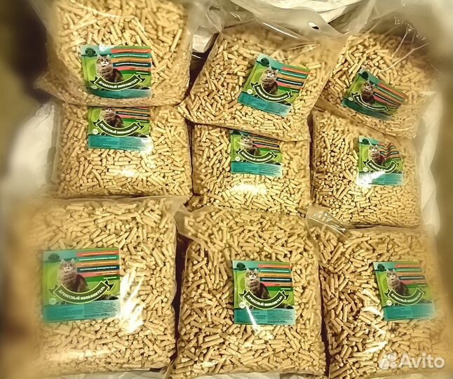 Наполнитель древесный для животных. пелеты