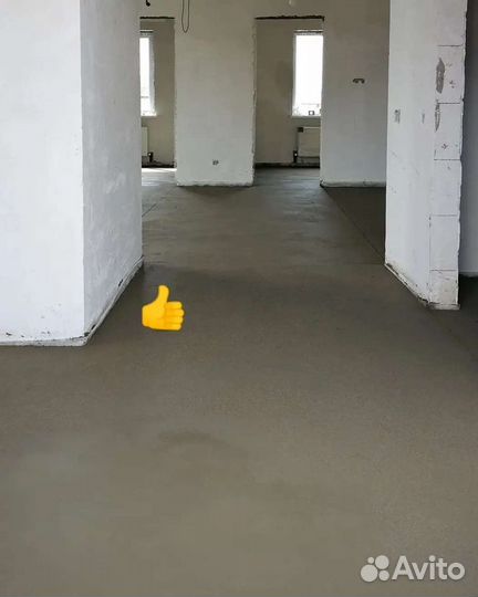 Стяжка пола полусухая механизированным способом